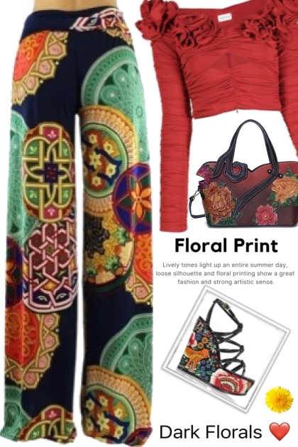 dark florals 2 brighten your may - Combinaciónde moda