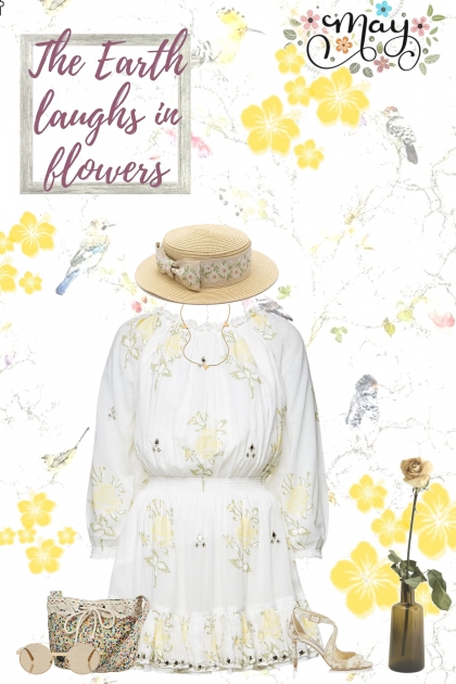 may fashion in flowers- Combinazione di moda