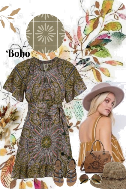 boho in pattern's 2023- Fashion set