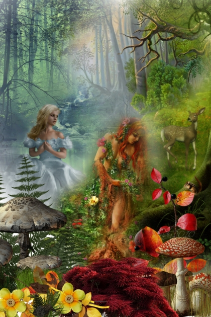 fairy tale forest- combinação de moda