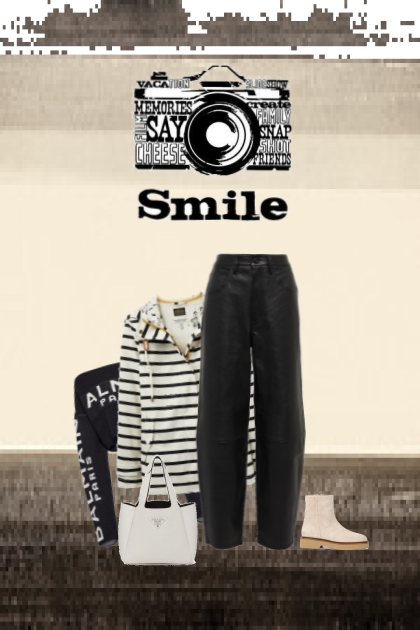 black n white smile- Modekombination