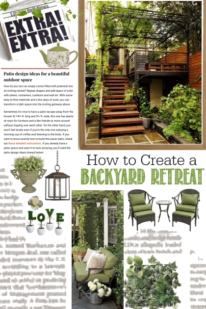 backyard retreat- Fashion set