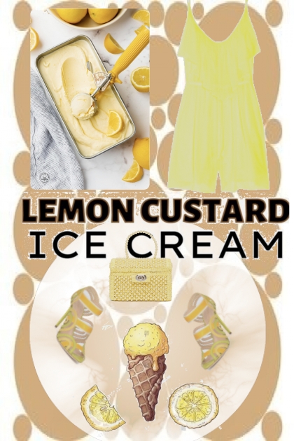 lemon custard ice cream - Модное сочетание