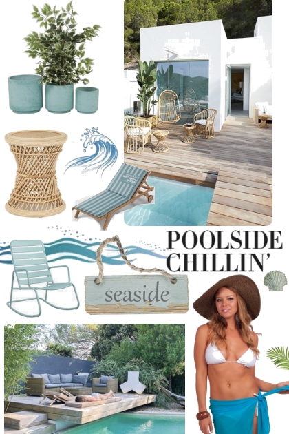 poolside chillin'- combinação de moda