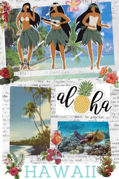 hawaii- combinação de moda