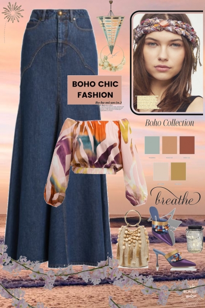 breathe boho chic fashion 2023 trend - Modna kombinacija