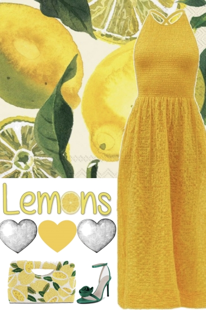 color like lemons- combinação de moda