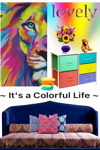 its a colorful life- combinação de moda