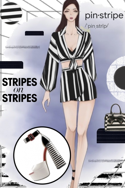 pin-stripe- Combinazione di moda