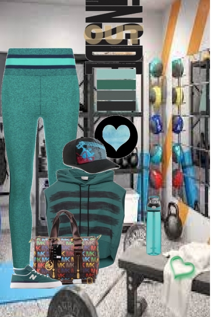 work out trends in teal for real - Modekombination