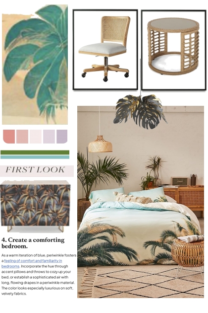 tropical styled bedroom