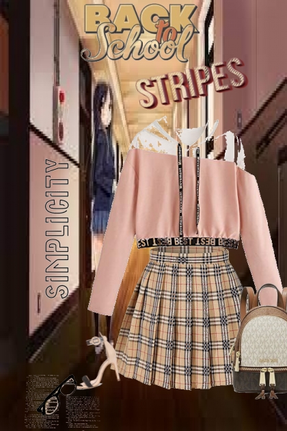 school simplicity- combinação de moda