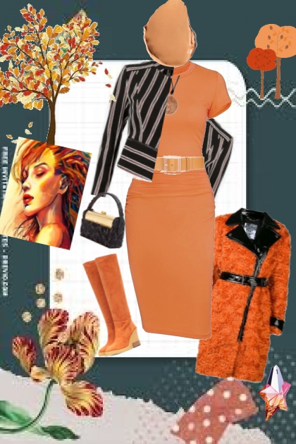 october orange outfit trends 