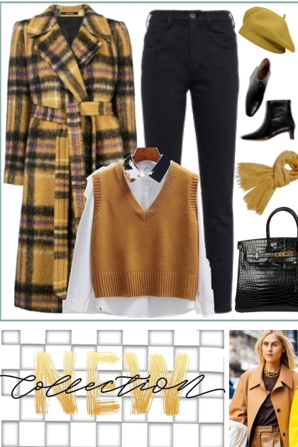 plaid coat - Модное сочетание