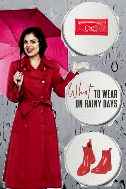 what 2 wear on rainy days - Combinazione di moda