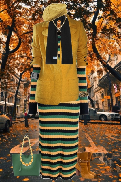 funky street styled knit nov.2023- Modna kombinacija
