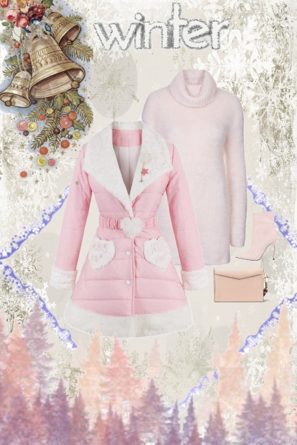 pink pinkpink winter- Fashion set