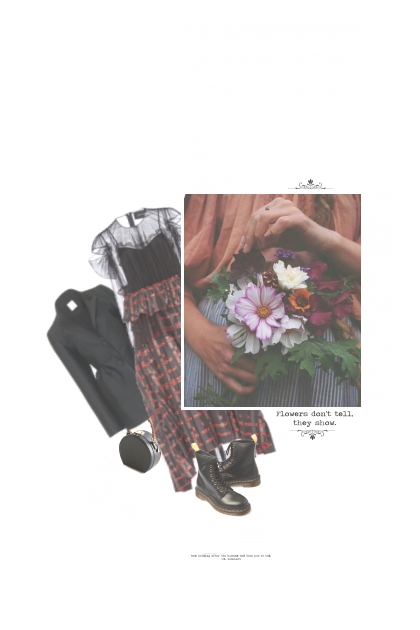 Un Bouquet Grunge Printanier- Модное сочетание
