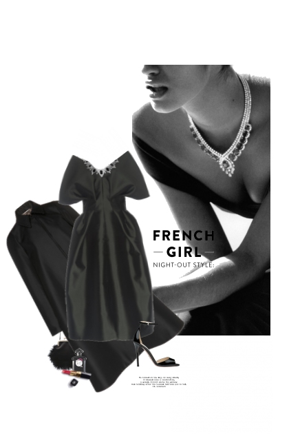 Une Soirée De Robe Noire Et Diamants - Combinaciónde moda