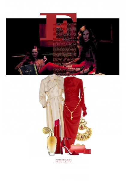 Quand L'Or Éclate Dans La Nuit Rouge- combinação de moda