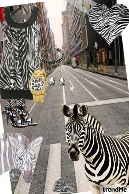 zebra- Modna kombinacija