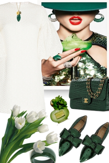 Emerald Green- combinação de moda