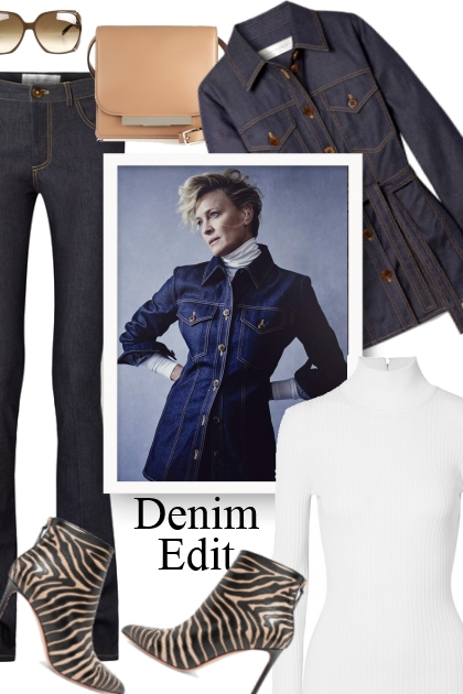 The Denim Edit- combinação de moda