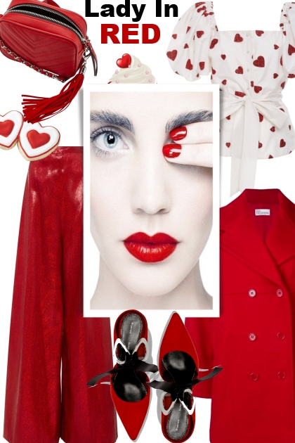 Lady In Red 2- Modna kombinacija
