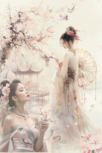 Cherry Blossom Garden- Modna kombinacija