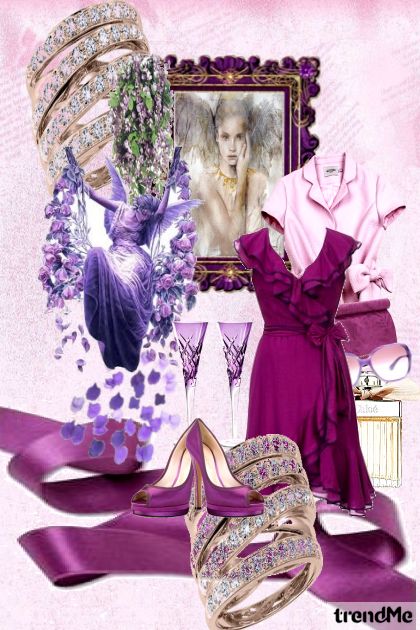 Purple- combinação de moda