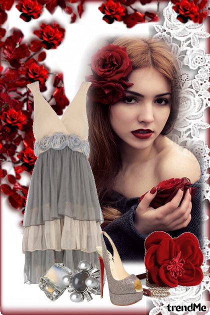 Girl with Roses- Fashion set