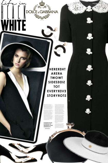 Two Sides of Life:Black and White- Fashion set