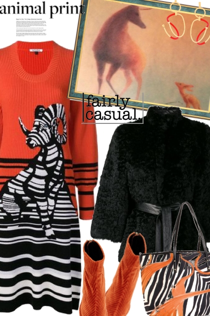 Casual Animal Print- Combinazione di moda