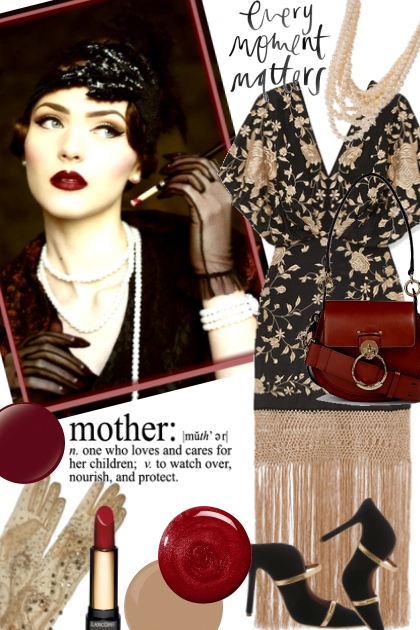 With Mother Every Moment Matters- combinação de moda