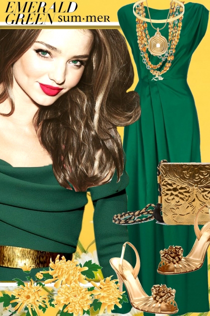 Emerald Green Summer- Модное сочетание