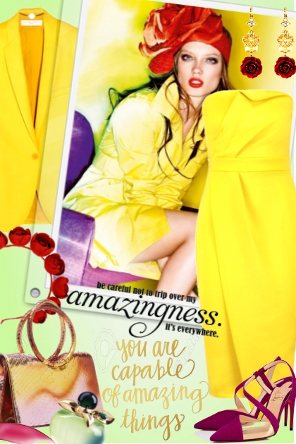 Yellow Amazingness- Combinazione di moda