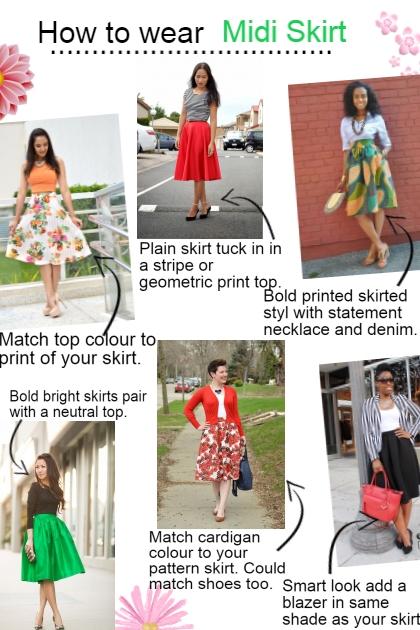 How to wear Midi Skirt