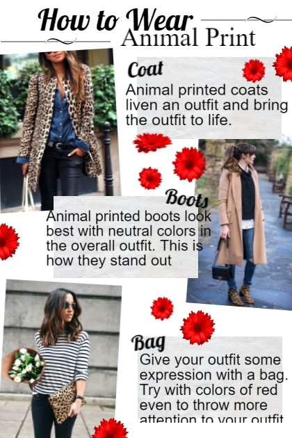 How to Wear Animal Print- Fashion set