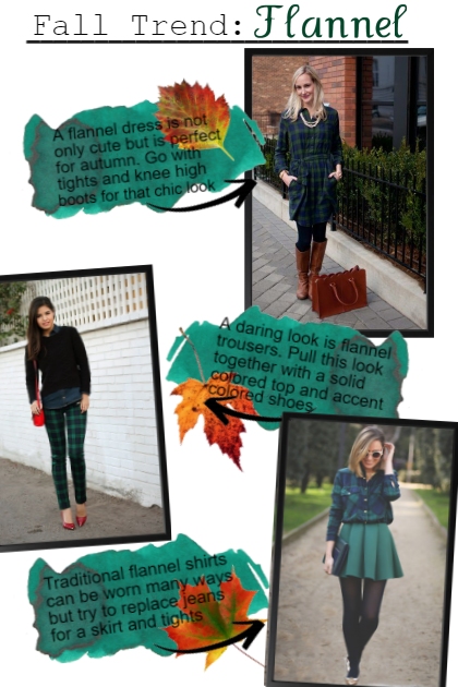 Fall Trend: Flannel- Модное сочетание