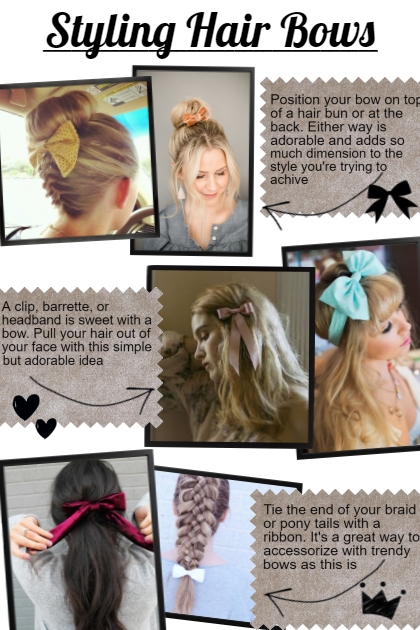 Styling Hair Bows- Combinaciónde moda