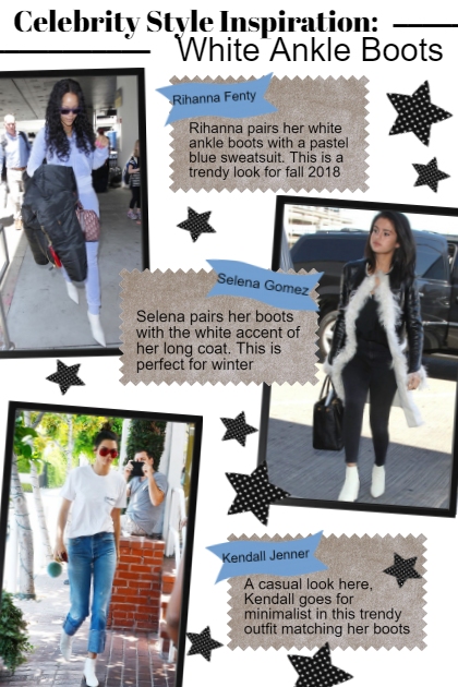 celeb style inspo: White Ankle Boots- 搭配