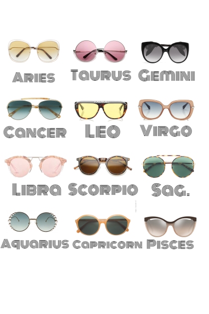 Zodiac Sunglasses- Fashion set