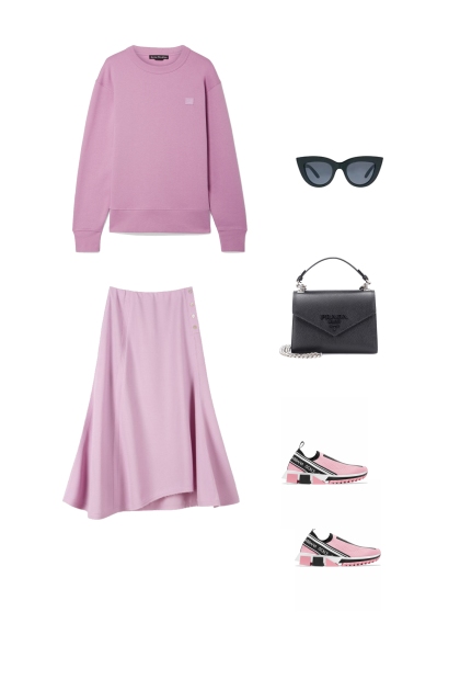 pink sport chic- Fashion set