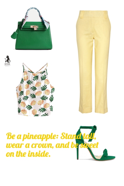 Be a Pineapple- Fashion set
