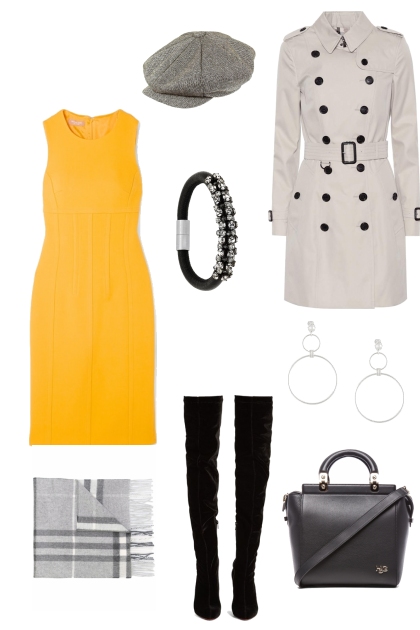 Ахромат желтый цвет- combinação de moda