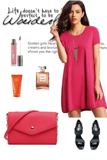 Red Fashion Wallet- Combinazione di moda