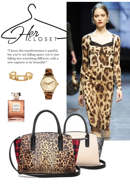 Leopard Fashion Set- combinação de moda