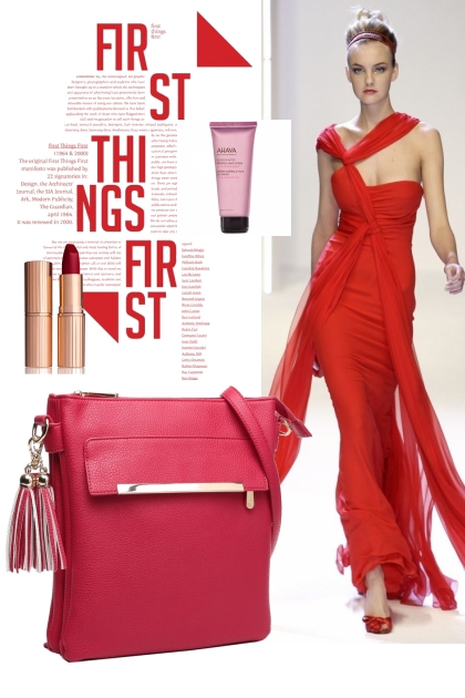 Red Tassel Fashion- Combinazione di moda