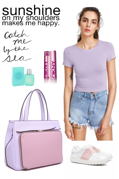 Summer Purple- combinação de moda