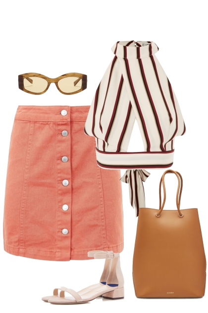 skirt and top- combinação de moda
